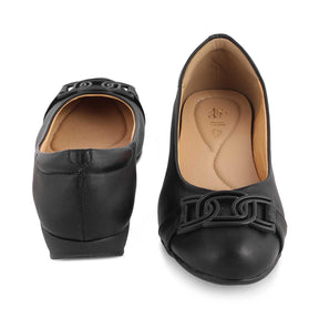 The Geo Black Women's Dress Ballerinas Tresmode - Tresmode