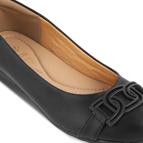 The Geo Black Women's Dress Ballerinas Tresmode - Tresmode