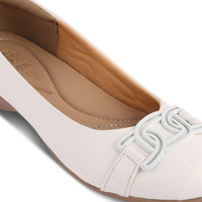 The Geom White Women's Dress Ballerinas Tresmode - Tresmode