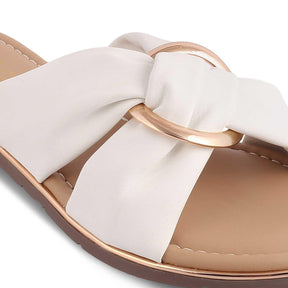 The Glammy White Women's Casual Flats Tresmode - Tresmode