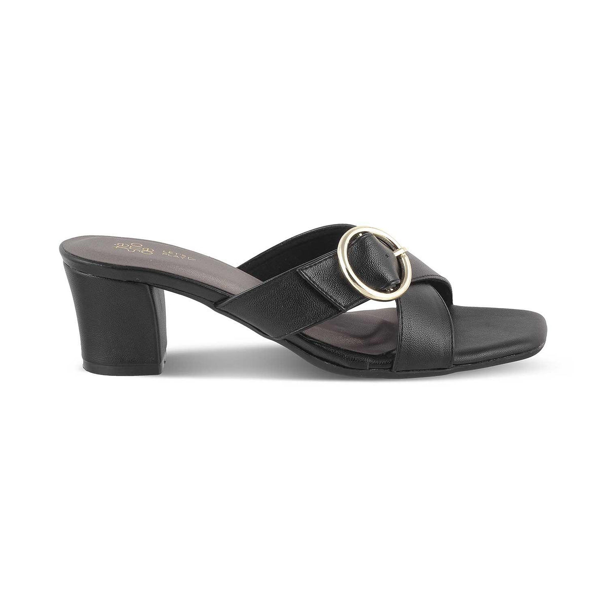 The Glide Black Women's Dress Block Heel Sandals Tresmode - Tresmode