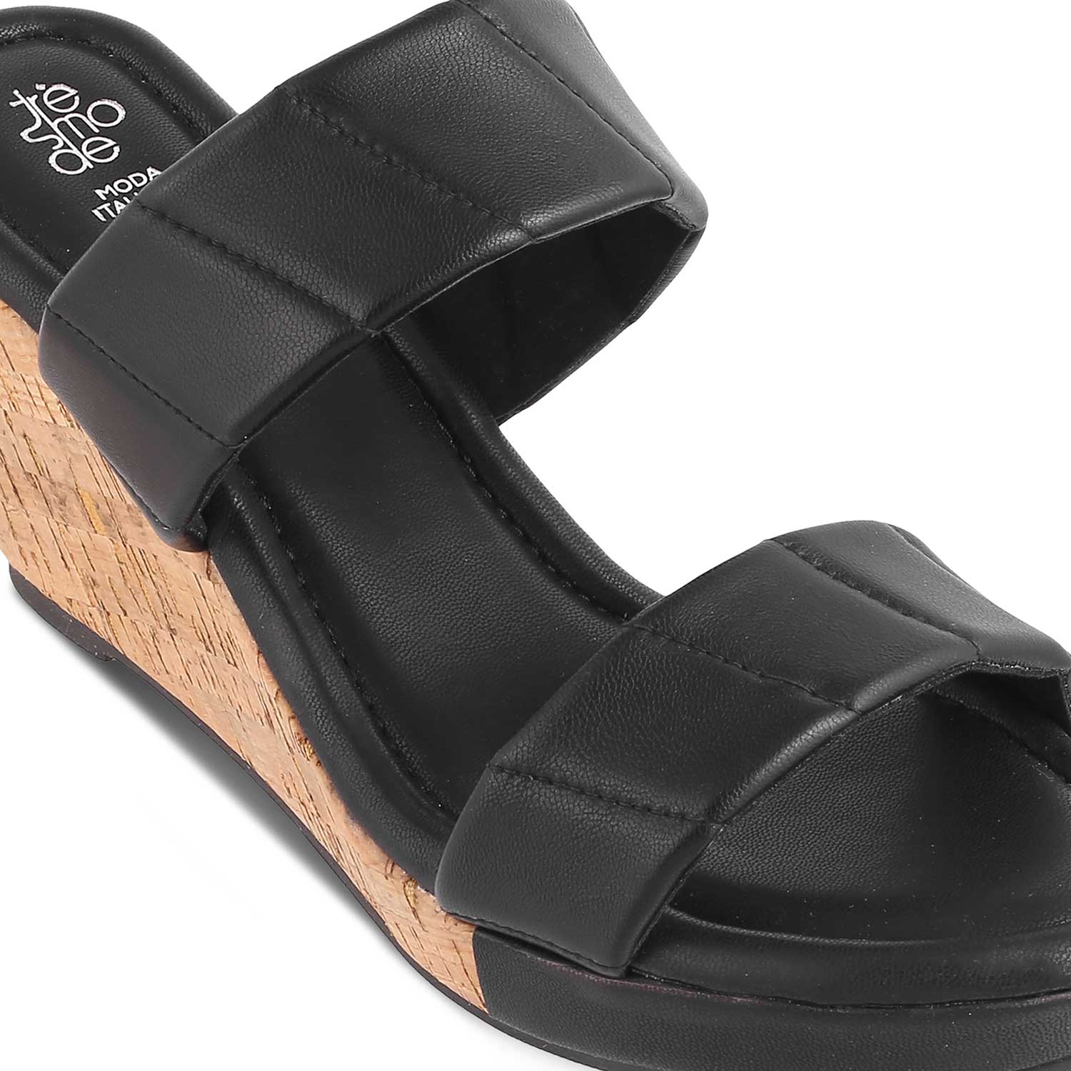 The Hacks Black Women's Dress Wedge Sandals Tresmode - Tresmode