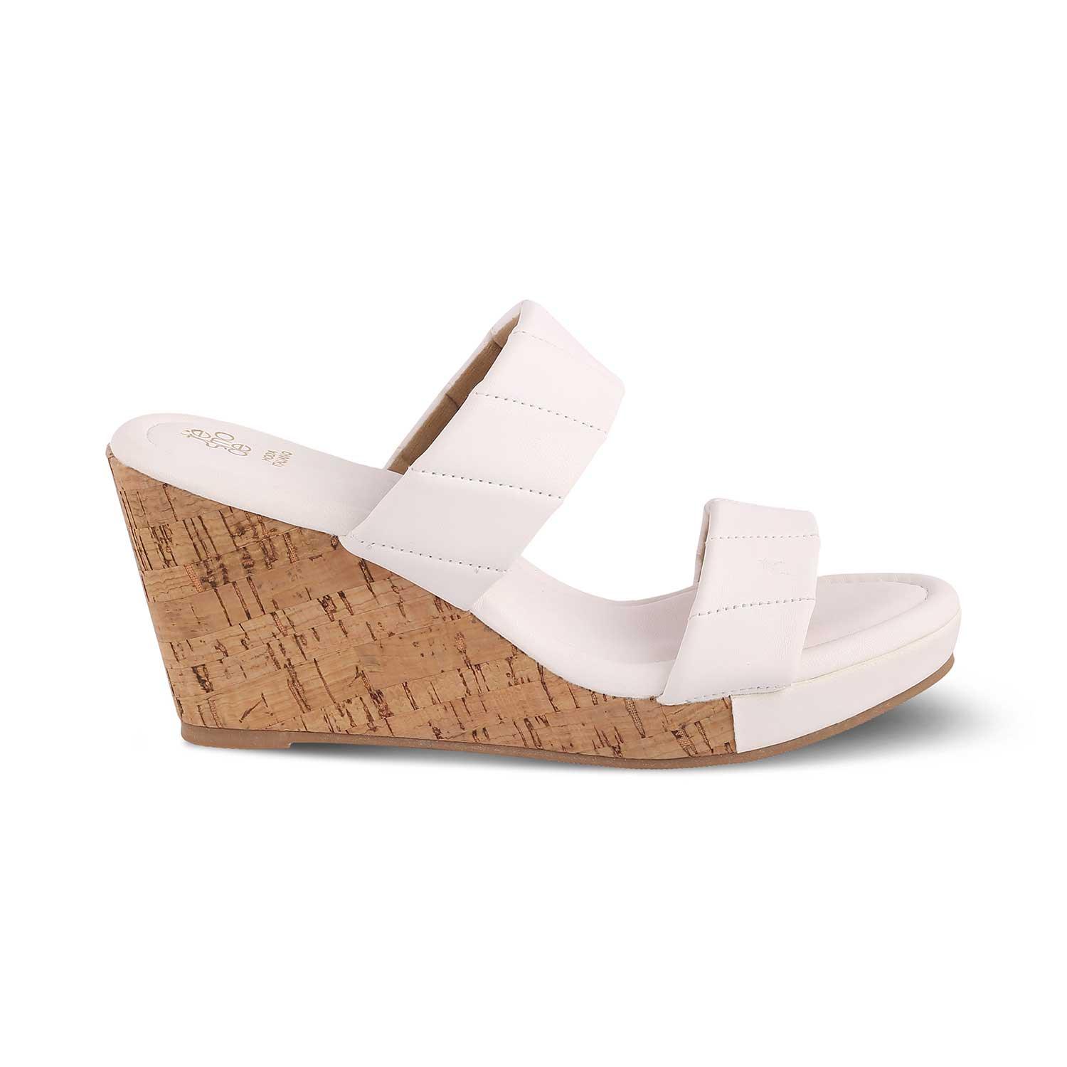 The Hacks White Women's Dress Wedge Sandals Tresmode - Tresmode