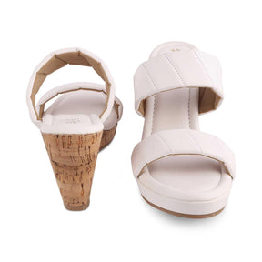 The Hacks White Women's Dress Wedge Sandals Tresmode - Tresmode