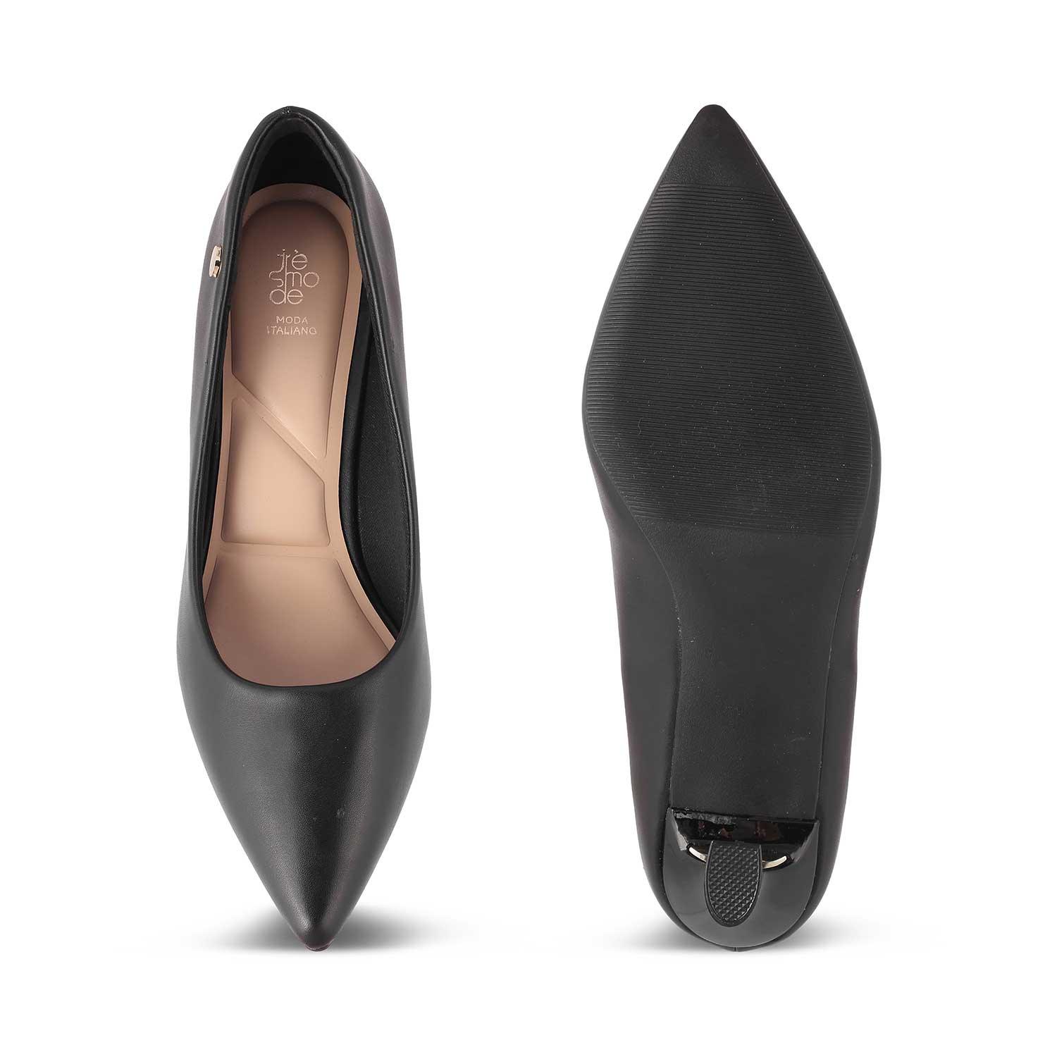 The Hanger Black Women's Dress Pumps Tresmode - Tresmode