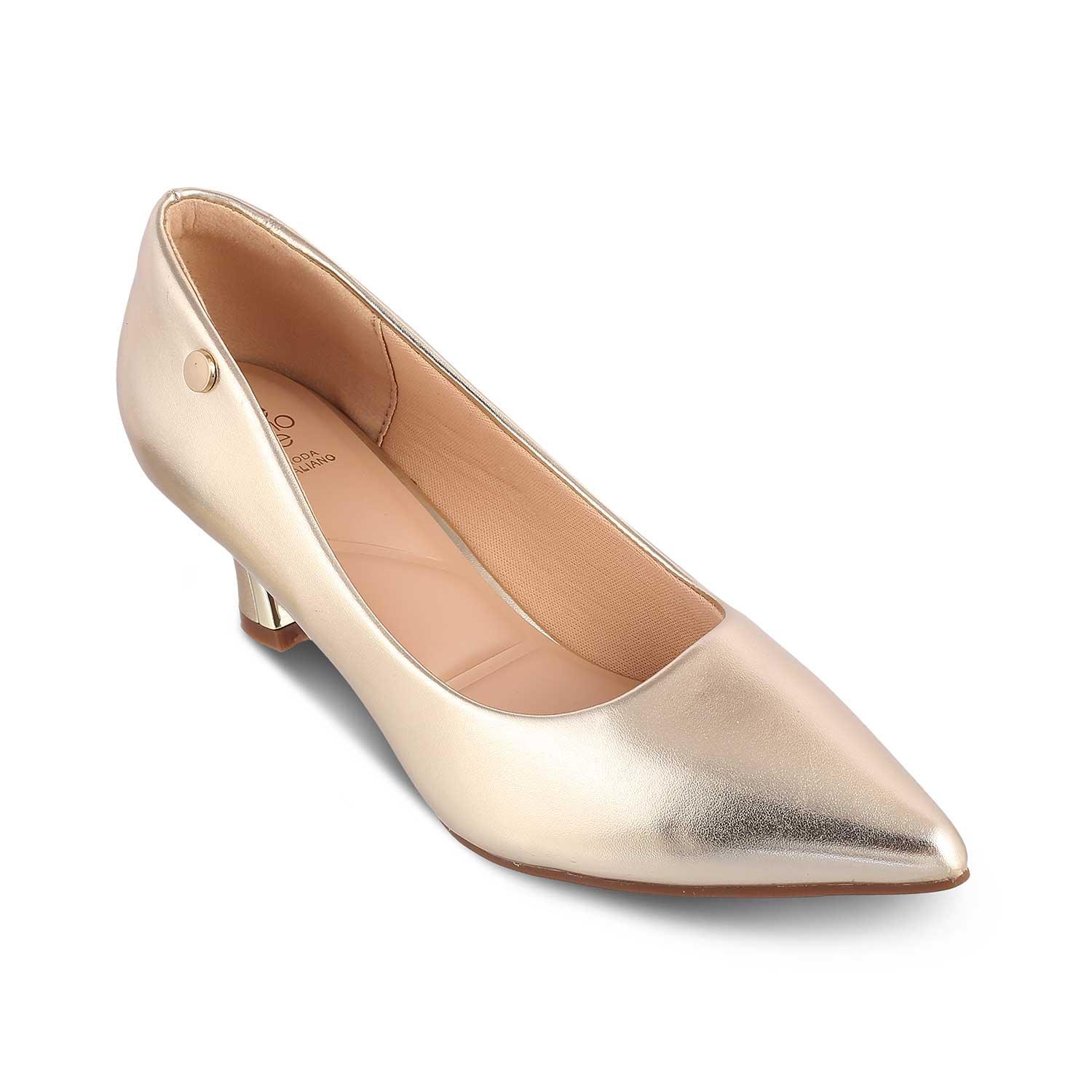 The Hanger Gold Women's Dress Pumps Tresmode - Tresmode