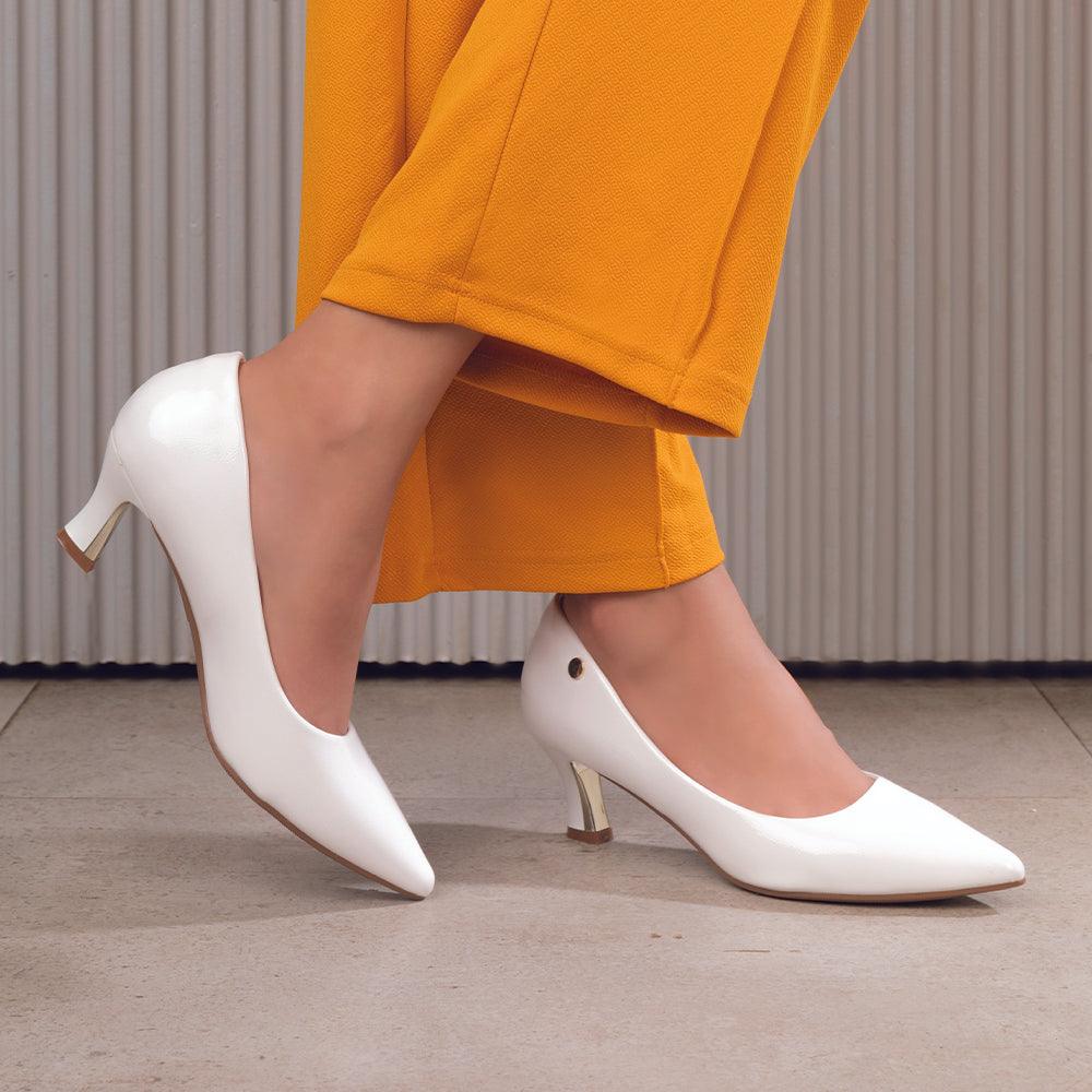 The Hanger White Women's Dress Pumps Tresmode - Tresmode