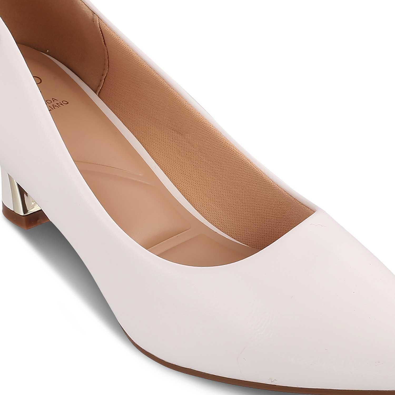 The Hanger White Women's Dress Pumps Tresmode - Tresmode