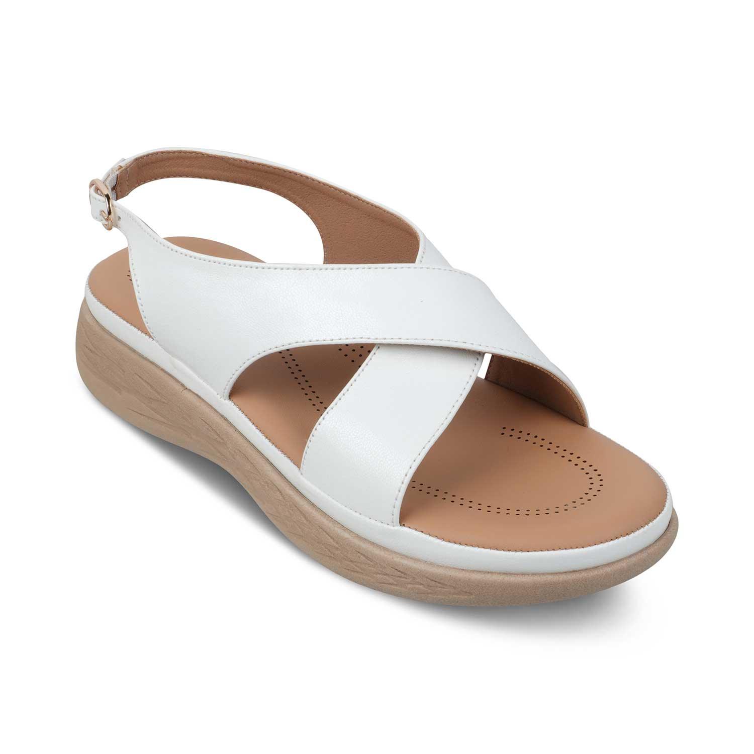 The Havit White Women's Casual Wedge Sandals Tresmode - Tresmode