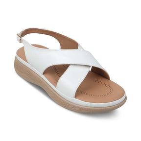 The Havit White Women's Casual Wedge Sandals Tresmode - Tresmode