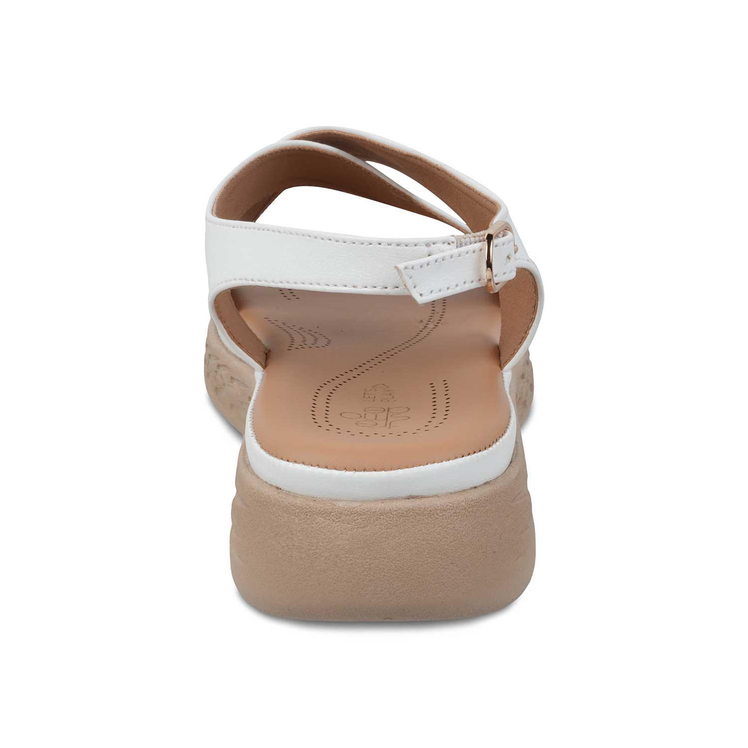 The Havit White Women's Casual Wedge Sandals Tresmode - Tresmode