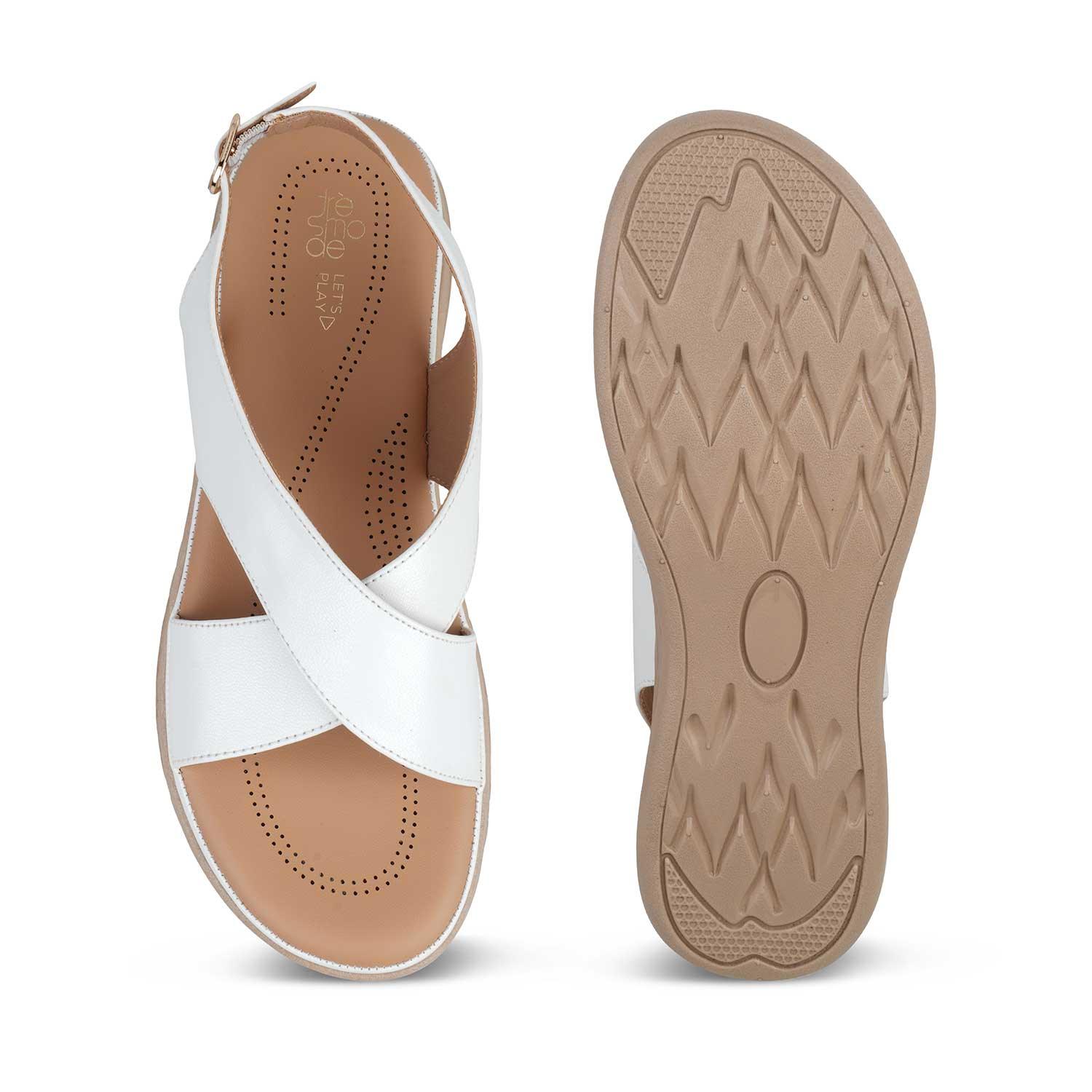 The Havit White Women's Casual Wedge Sandals Tresmode - Tresmode