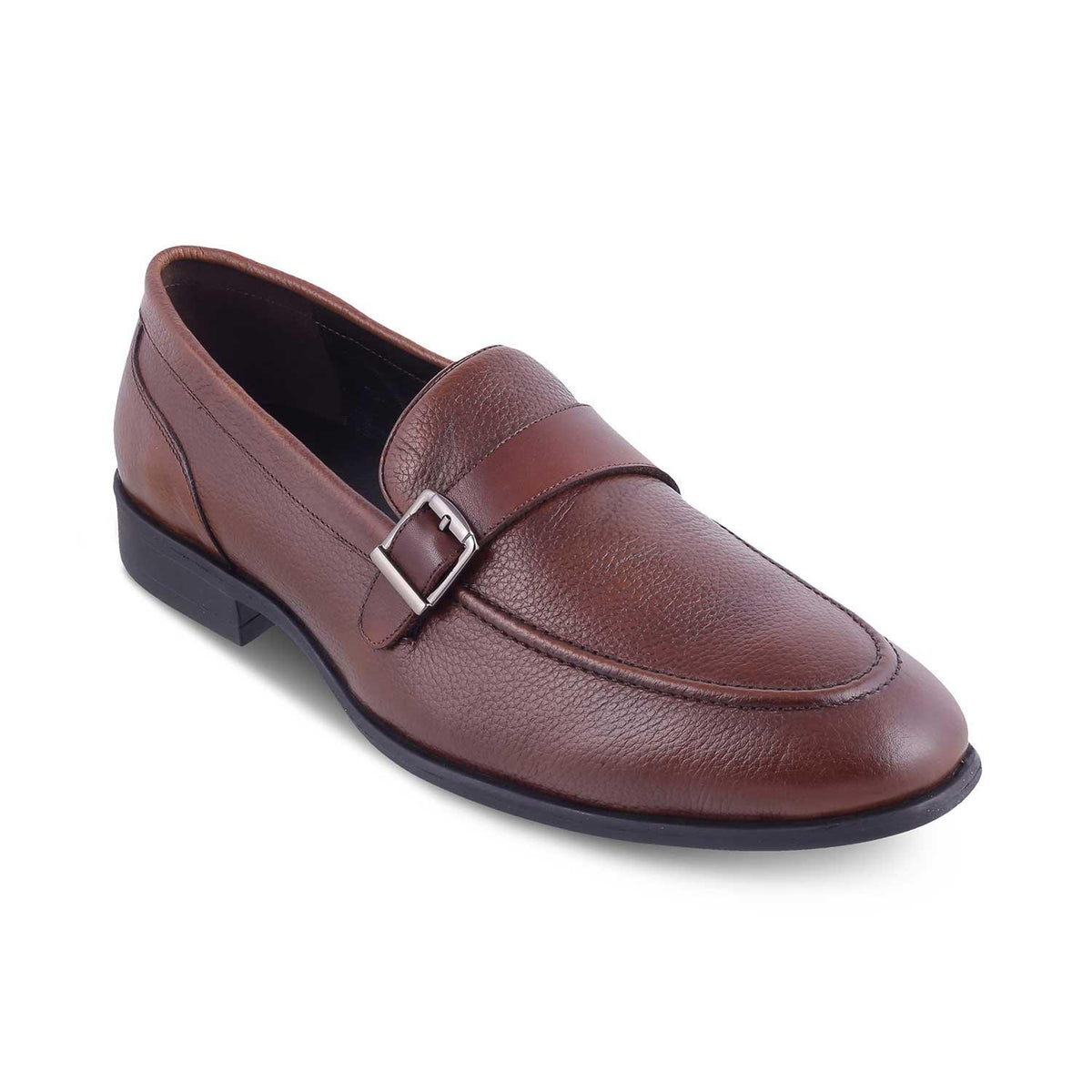 The Heiden Tan Men's Leather Loafers Tresmode - Tresmode