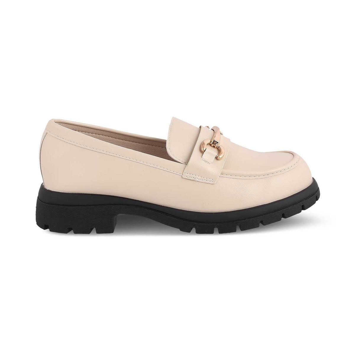 The Helsi Beige Women's Dress Chunky Sole Loafers Tresmode - Tresmode