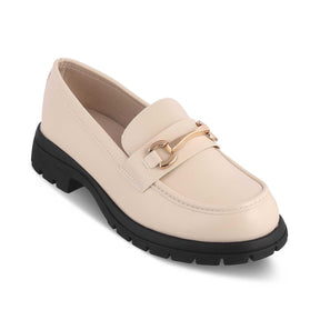 The Helsi Beige Women's Dress Chunky Sole Loafers Tresmode - Tresmode