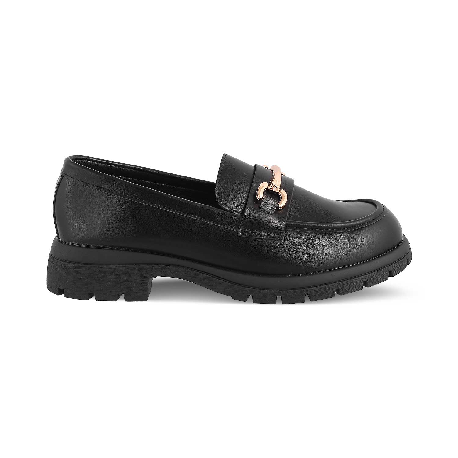 The Helsi Black Women's Dress Chunky Sole Loafers Tresmode - Tresmode