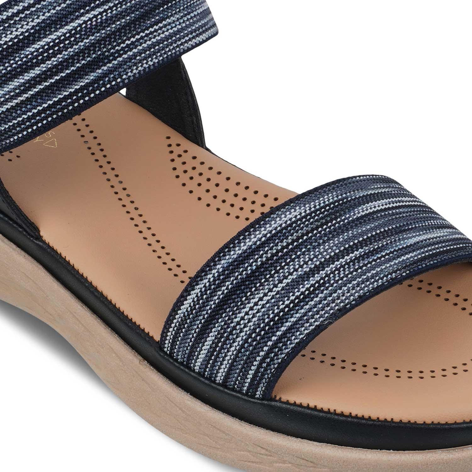 The Hintle Black Women's Casual Wedge Sandals Tresmode - Tresmode