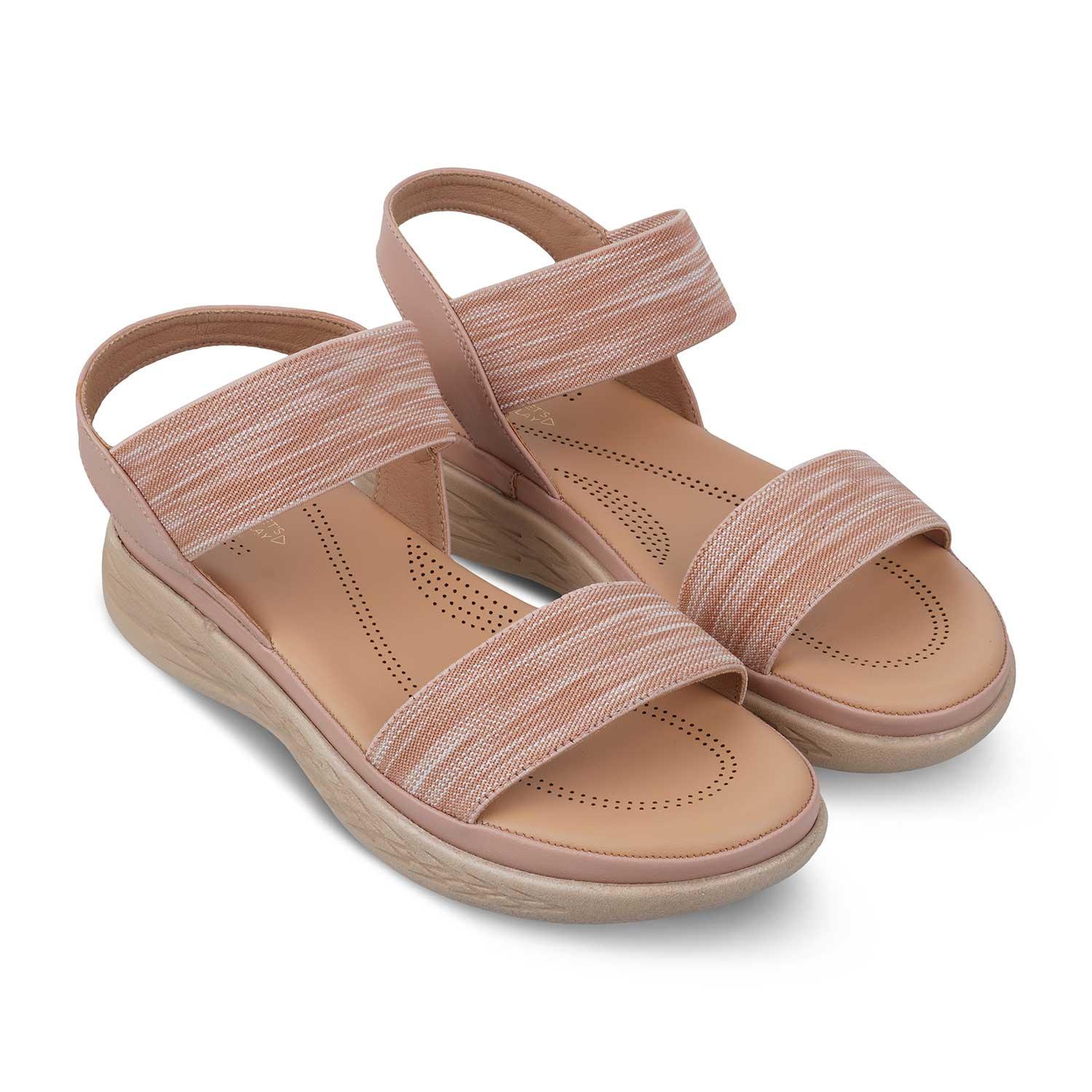 The Hintle Pink Women's Casual Wedge Sandals Tresmode - Tresmode