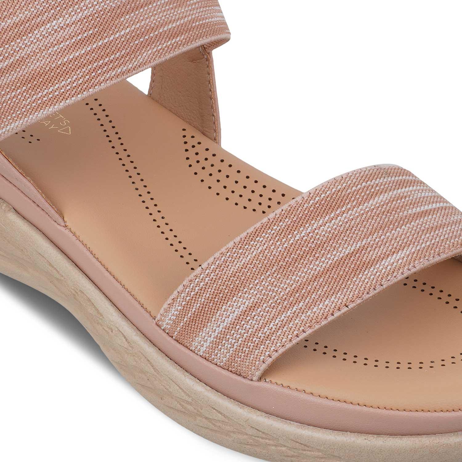 The Hintle Pink Women's Casual Wedge Sandals Tresmode - Tresmode