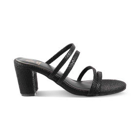 The Imulate Black Women's Dress Block Heel Sandals Tresmode - Tresmode