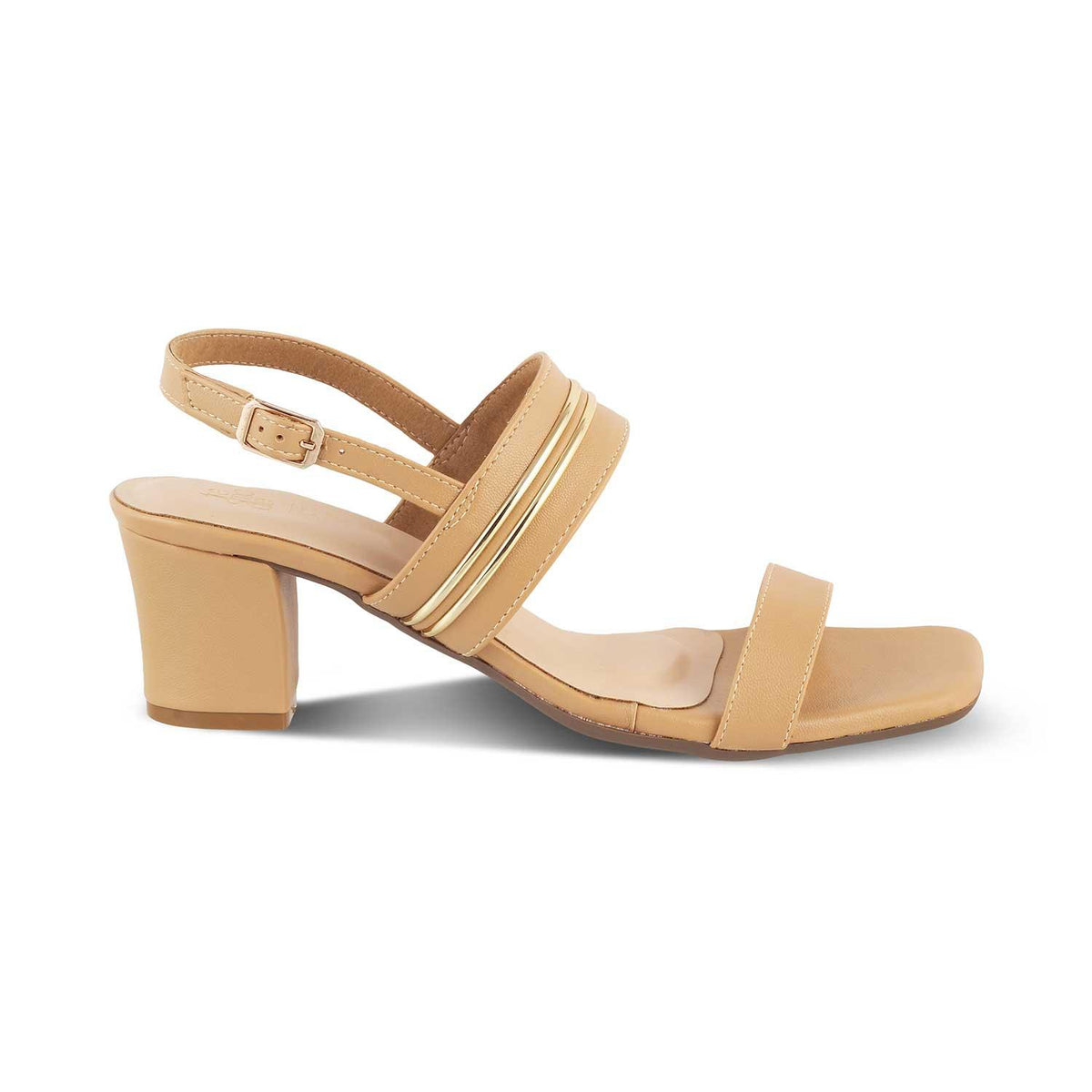 The Jovi Beige Women's Dress Block Heel Sandals Tresmode - Tresmode