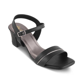 The Kachel Black Women's Dress Block Heel Sandals Tresmode - Tresmode