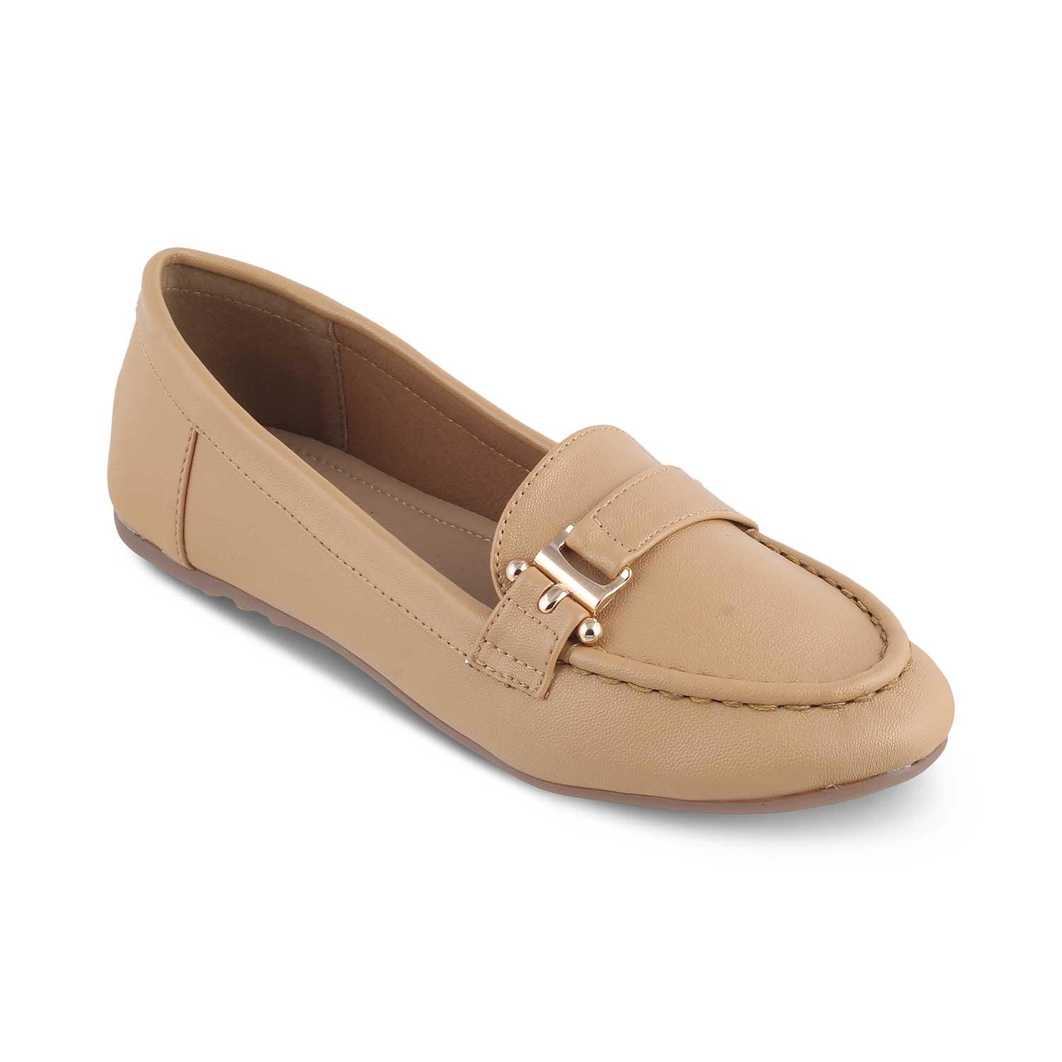 The Lativa Beige Women's Dress Loafers Tresmode - Tresmode