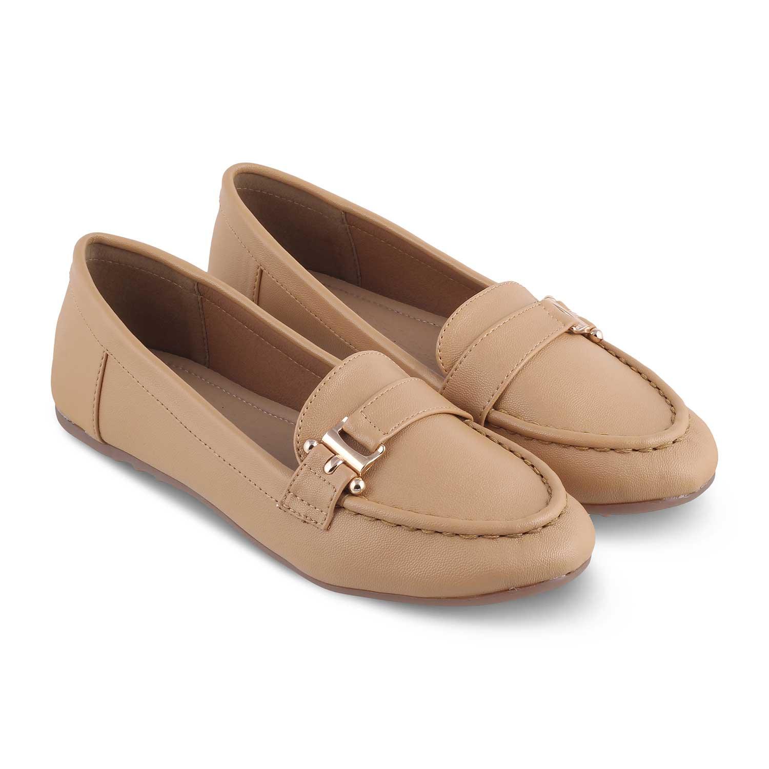 The Lativa Beige Women's Dress Loafers Tresmode - Tresmode