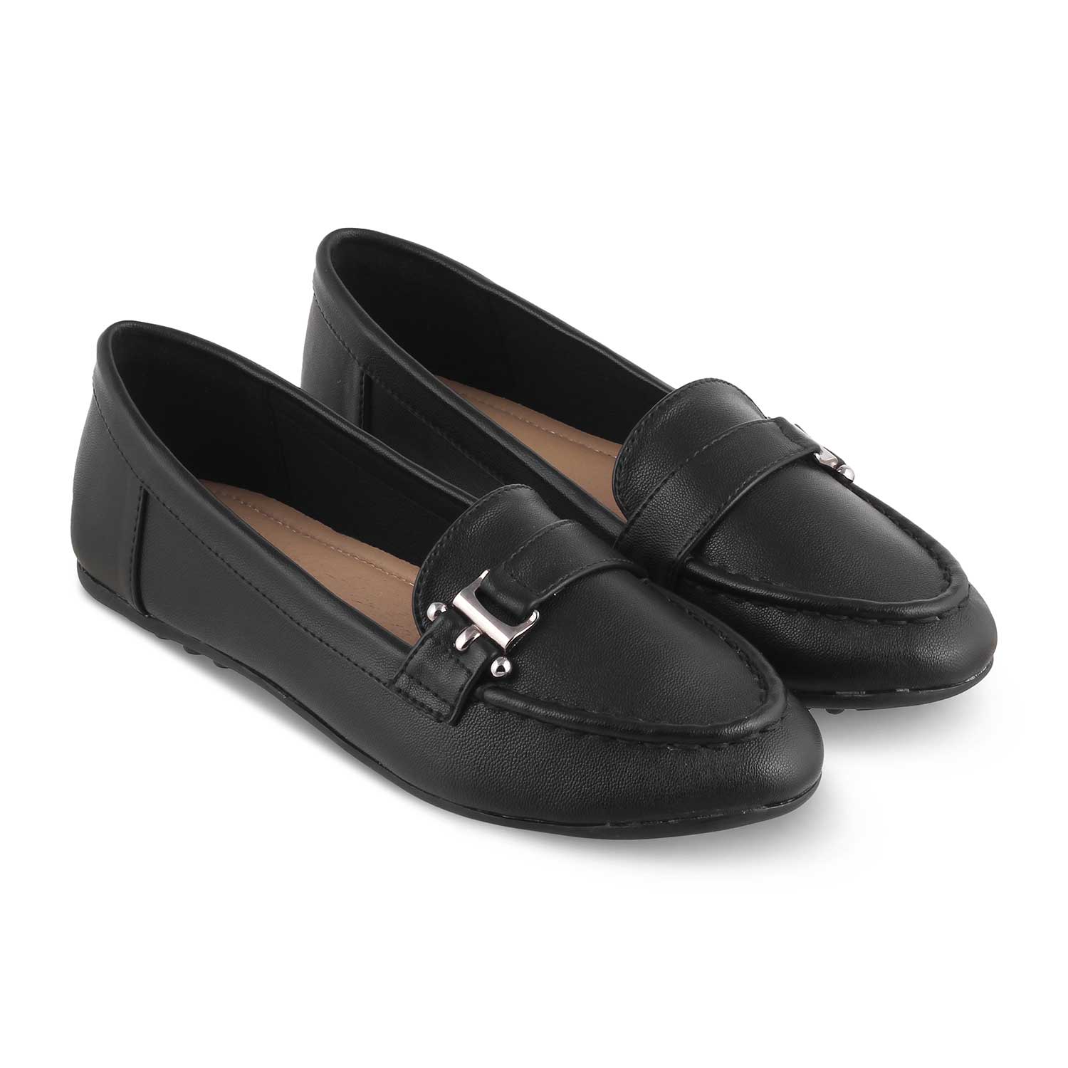 The Lativa Black Women's Dress Loafers Tresmode - Tresmode