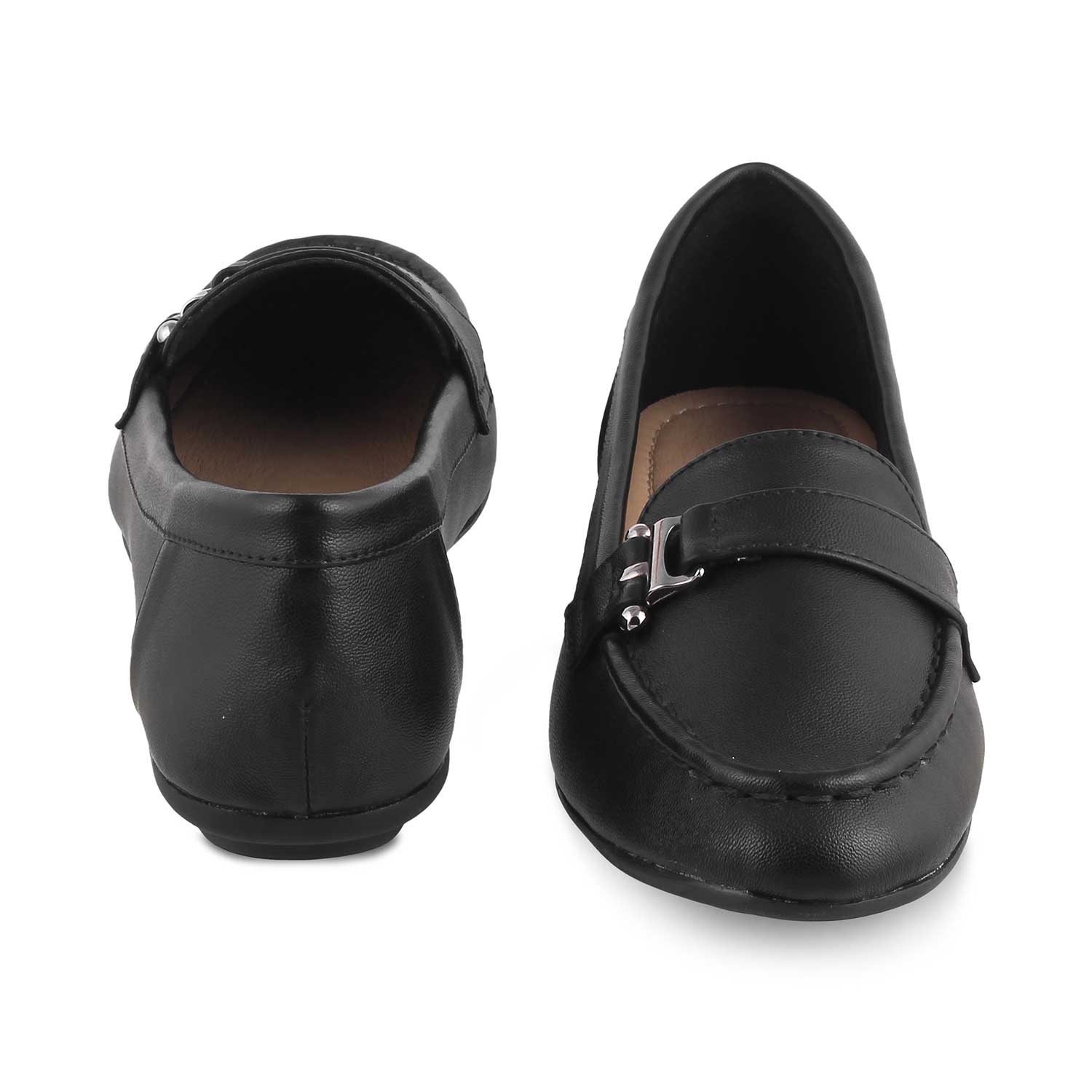 The Lativa Black Women's Dress Loafers Tresmode - Tresmode