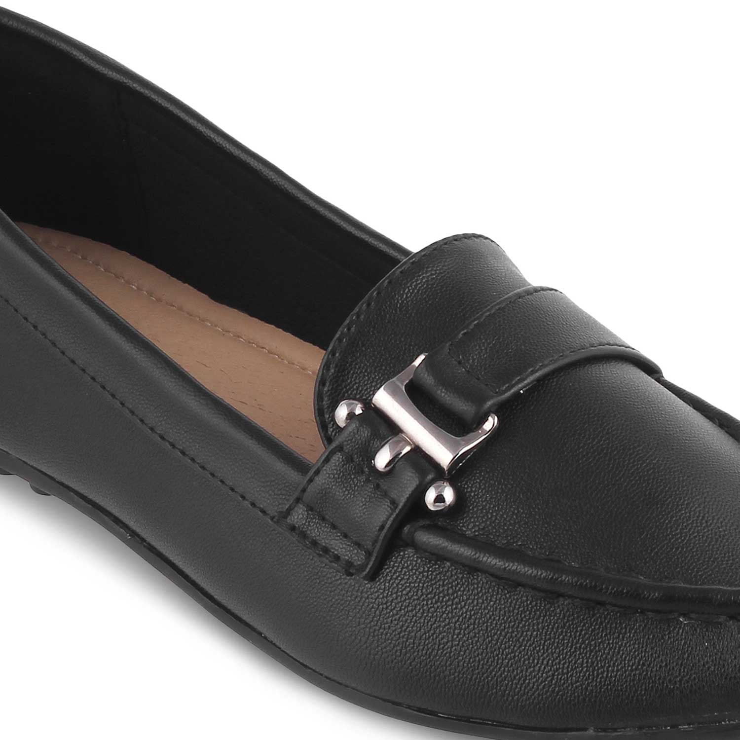 The Lativa Black Women's Dress Loafers Tresmode - Tresmode