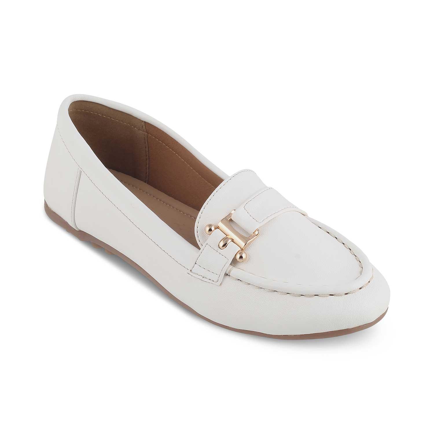 The Lativa White Women's Dress Loafers Tresmode - Tresmode