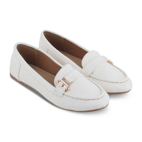 The Lativa White Women's Dress Loafers Tresmode - Tresmode