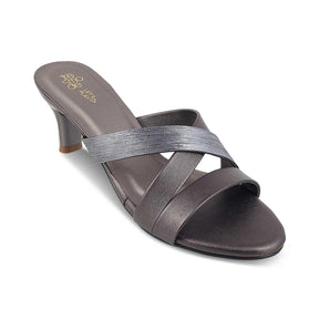 The Leon Pewter Women's Dress Heel Sandals Tresmode - Tresmode