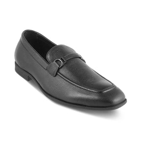 The Leven Black Men's Leather Loafers Tresmode - Tresmode