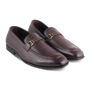 The Leven Brown Men's Leather Loafers Tresmode - Tresmode