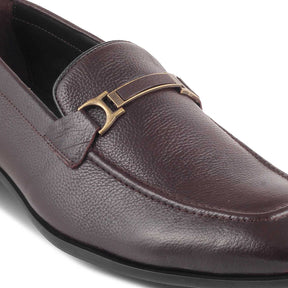 The Leven Brown Men's Leather Loafers Tresmode - Tresmode