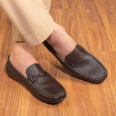 The Levent Brown Men's Leather Driving Loafers Tresmode - Tresmode