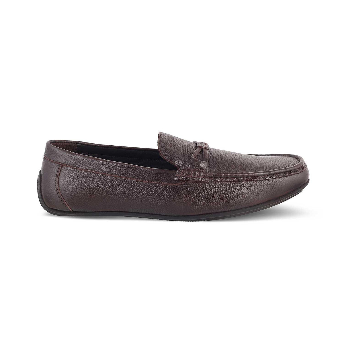 The Levent Brown Men's Leather Driving Loafers Tresmode - Tresmode