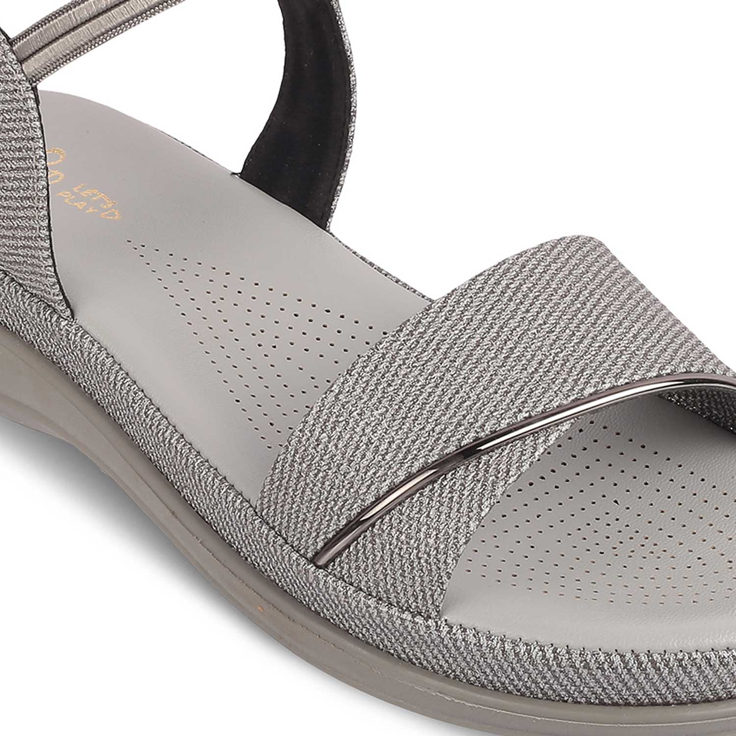 The Linz Grey Women's Casual Wedge Sandals Tresmode - Tresmode