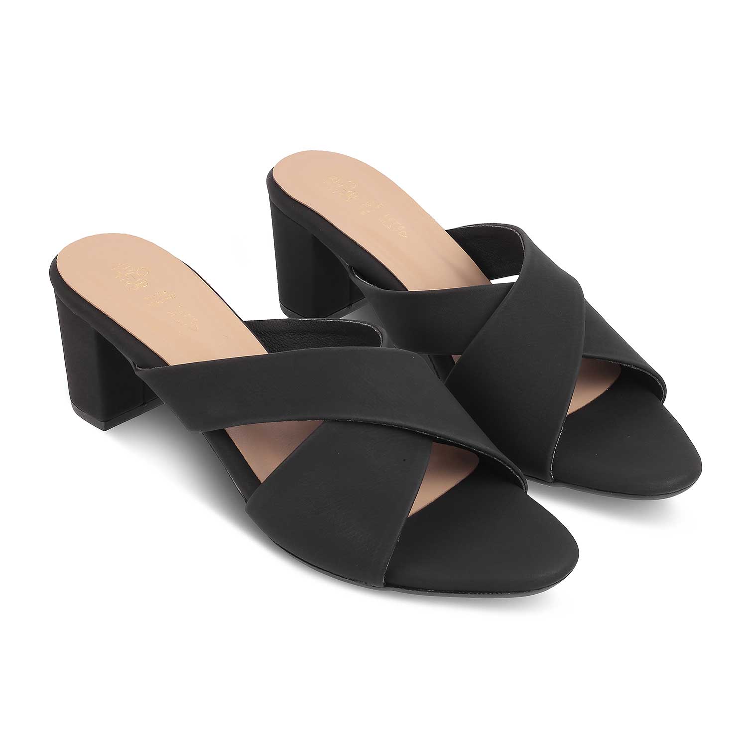 The Lisburn Black Women's Dress Block Heel Sandals Tresmode - Tresmode