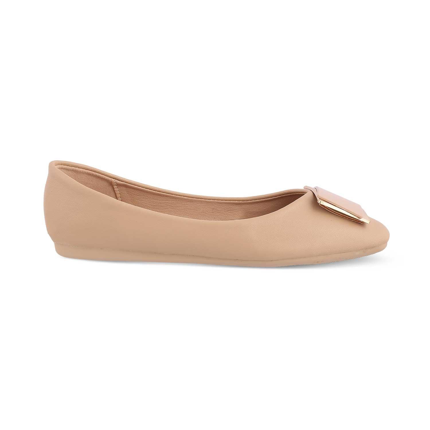 The Londre Beige Women's Casual Ballerinas Tresmode - Tresmode