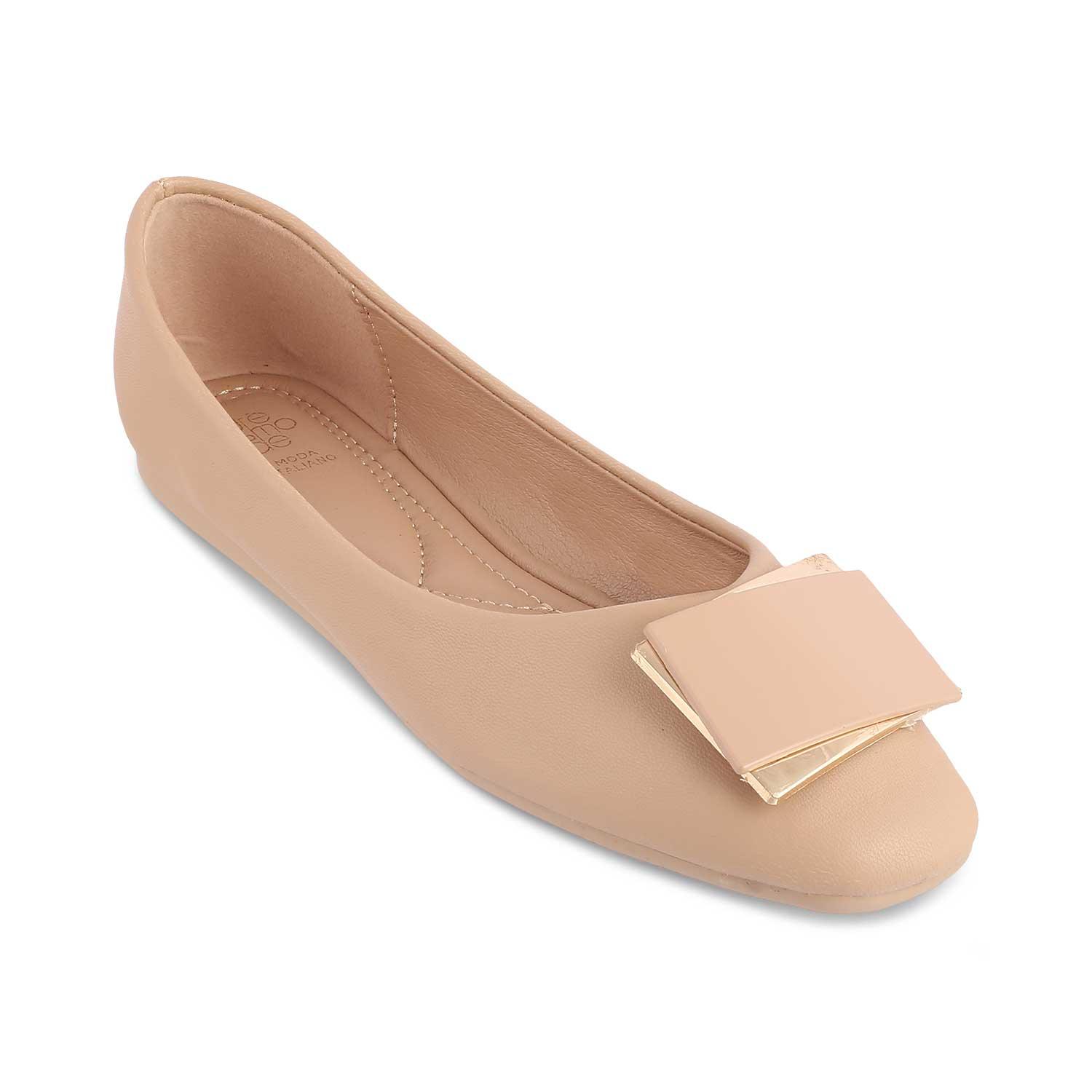 The Londre Beige Women's Casual Ballerinas Tresmode - Tresmode