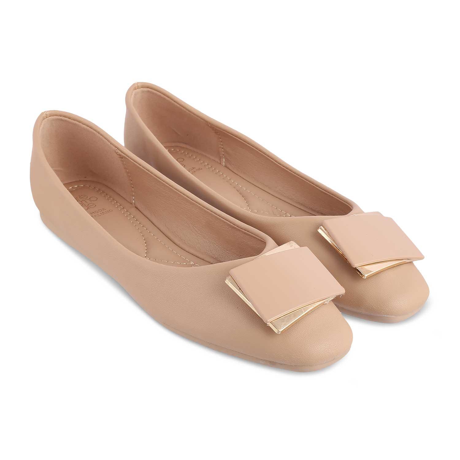 The Londre Beige Women's Casual Ballerinas Tresmode - Tresmode