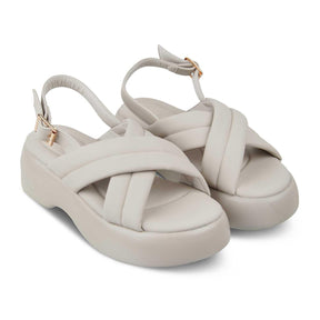 The Lonir Grey Women's Dress Wedge Sandals Tresmode - Tresmode