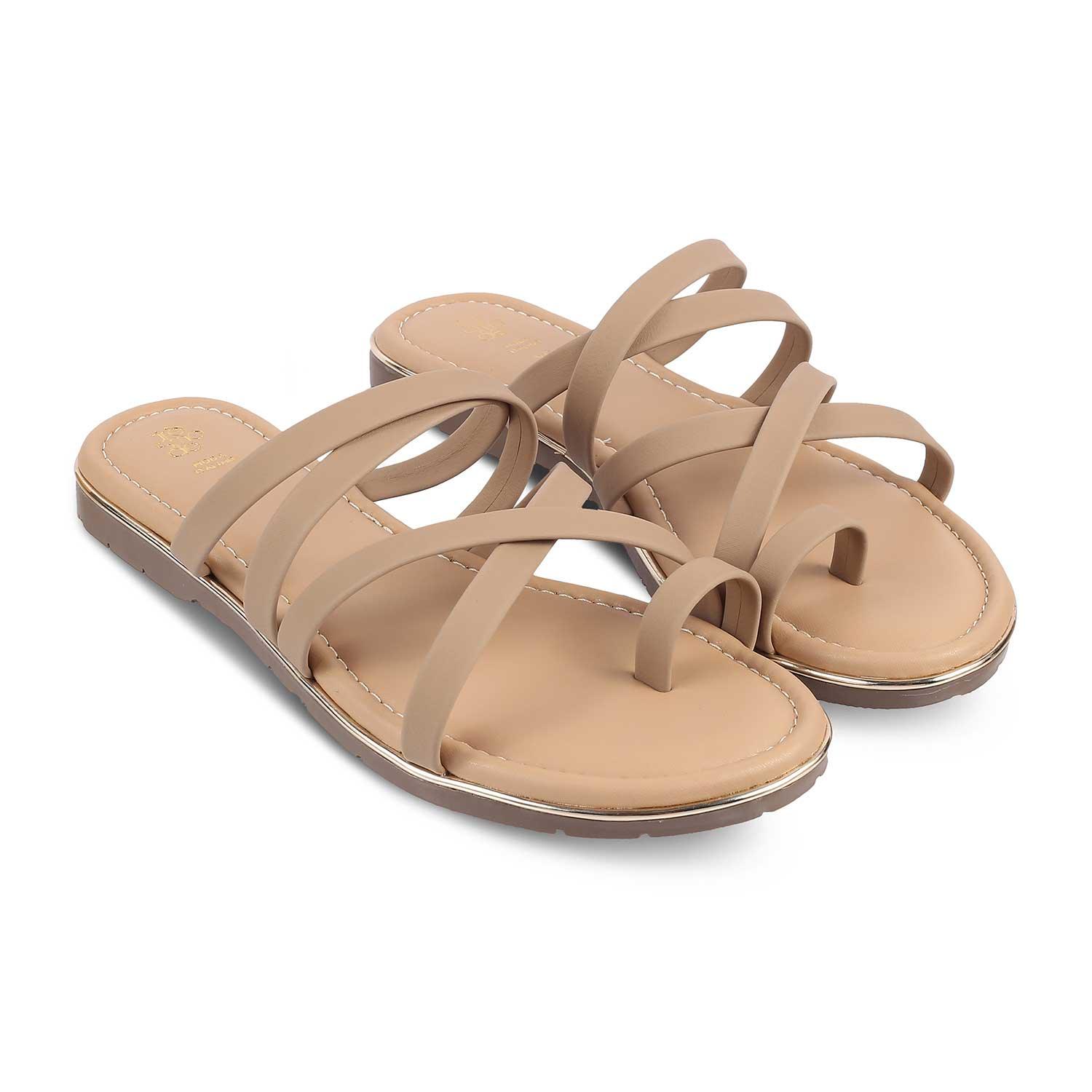 The Mace Beige Women's Casual Flats Tresmode - Tresmode