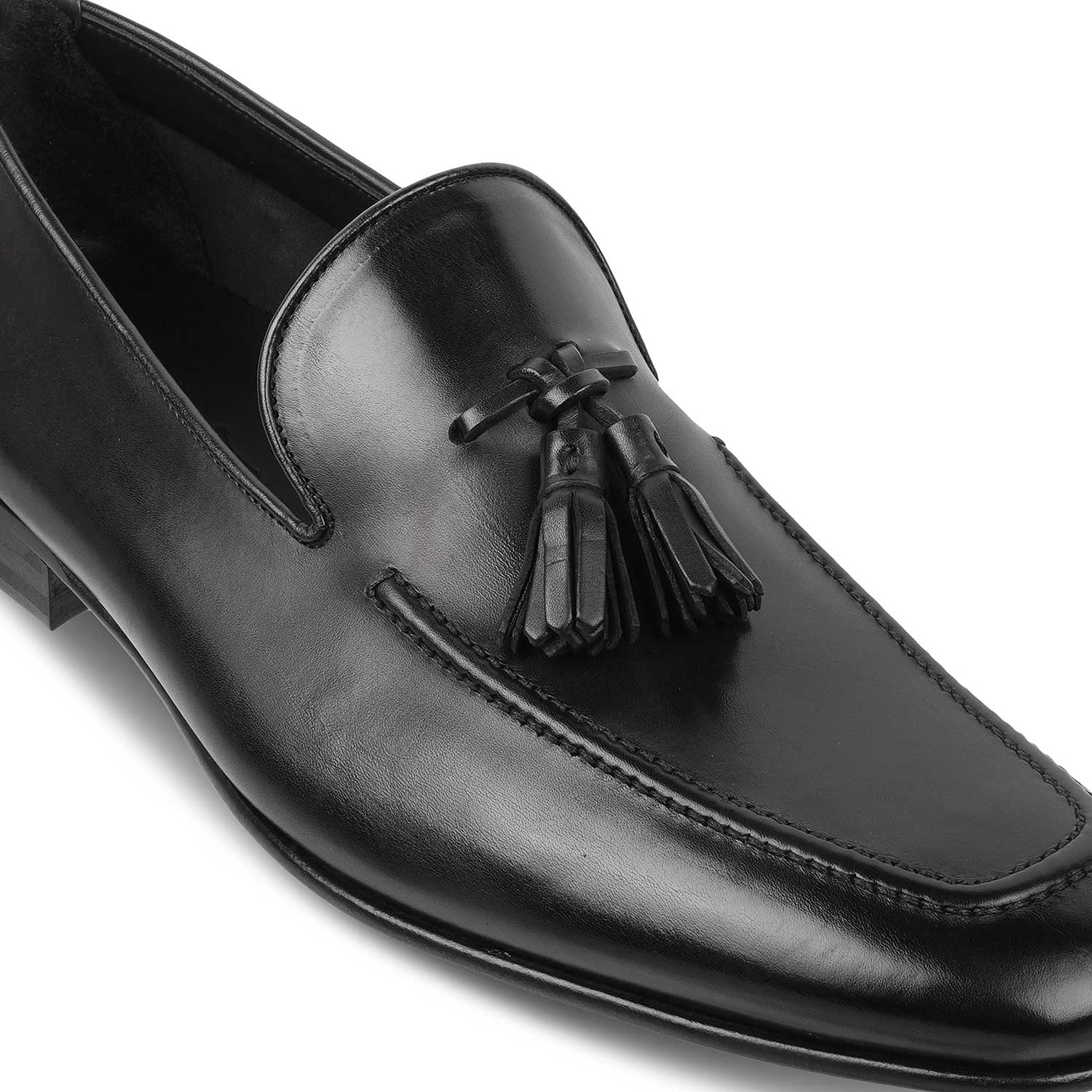 The Maffeo Black Men's Handcrafted Leather Loafers Tresmode - Tresmode