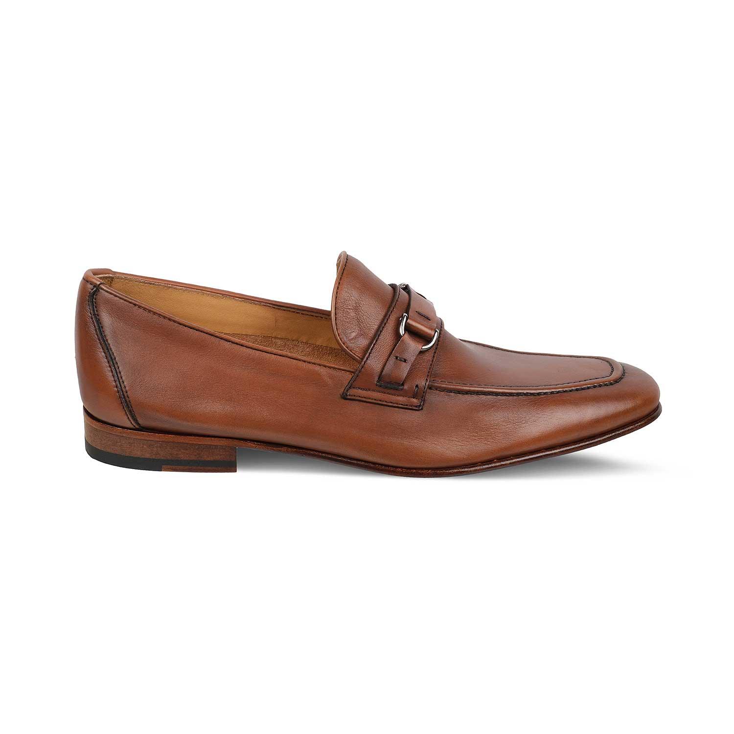 The Magno Tan Men's Handcrafted Leather Loafers Tresmode - Tresmode