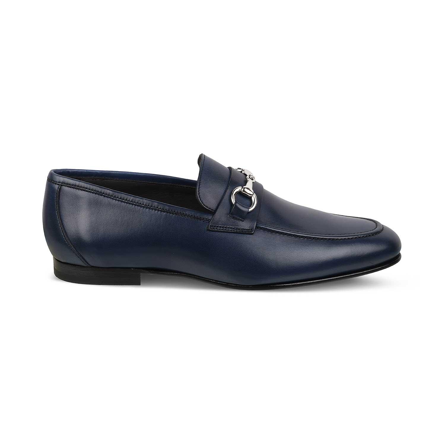 The Malco Blue Men's Handcrafted Leather Loafers Tresmode - Tresmode