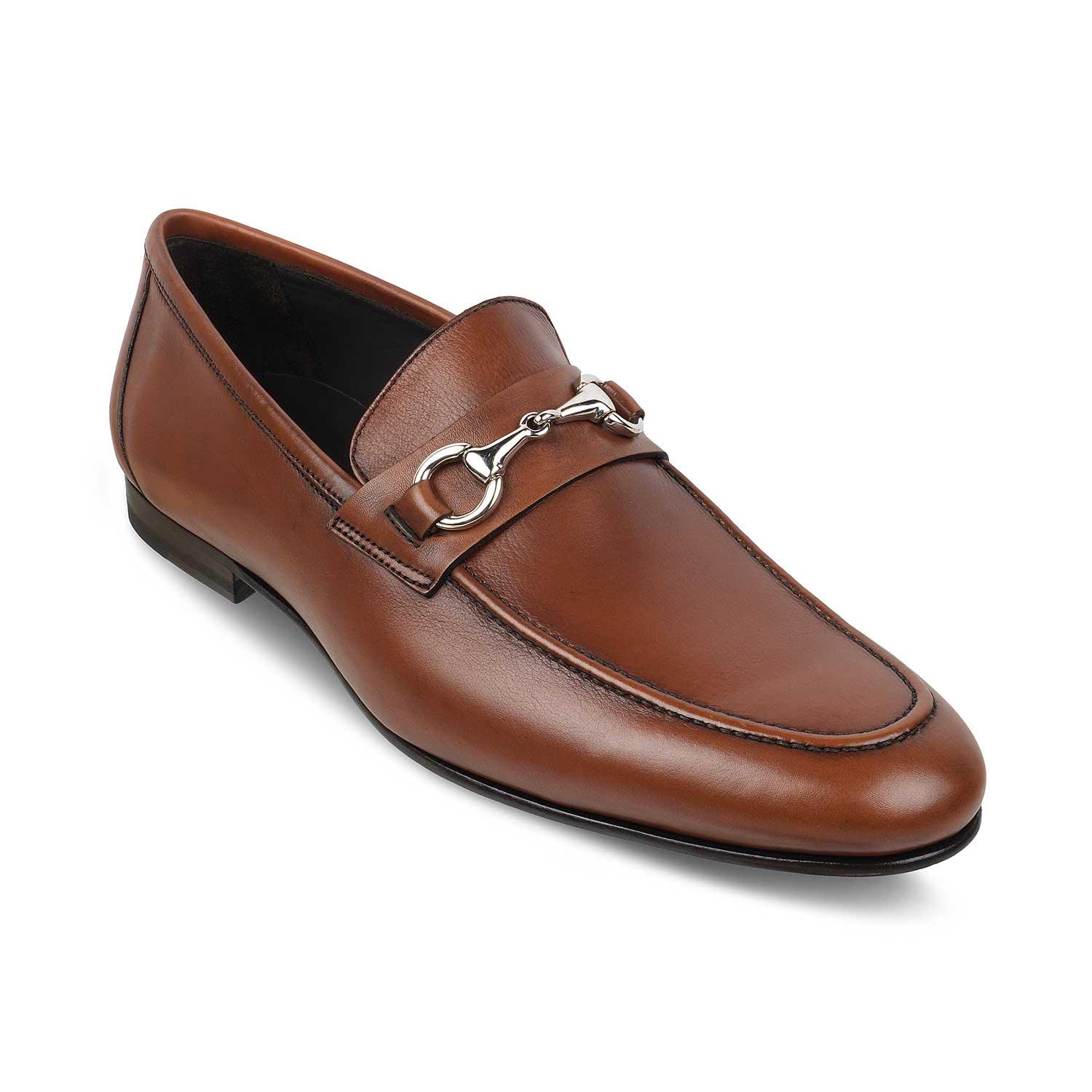 The Malco Tan Men's Handcrafted Leather Loafers Tresmode - Tresmode